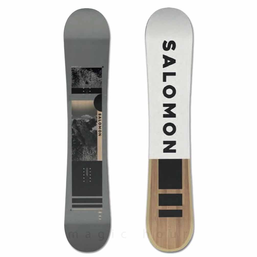 スノーボード 板 メンズ 2点 セット スノボ ビンディング 2023 SALOMON サロモン REFLECT ブランド グラトリ ハイブリッド キャンバー ボード Wロッカー グレー TR-SLMSB-23RFM-ST2-145 SALOMON(サロモン) 1
