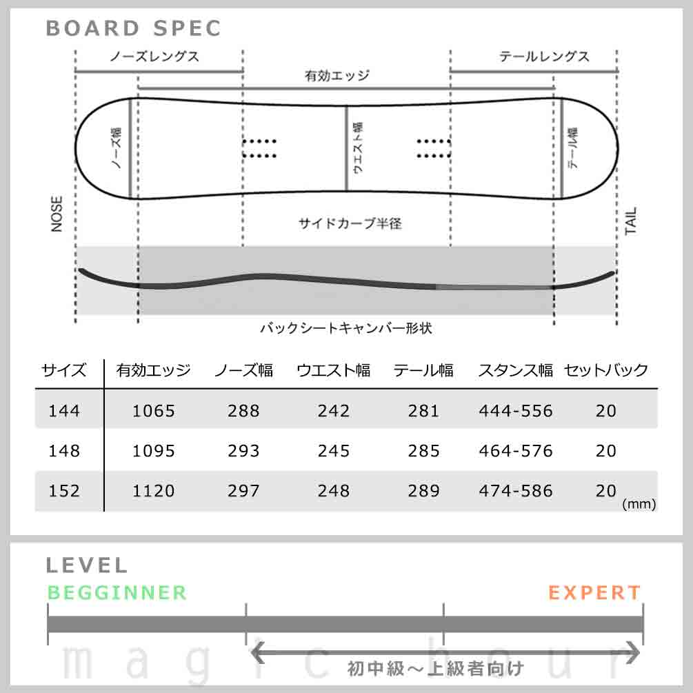 スノーボード 板 レディース 単品 SALOMON サロモン パウダーボード BELLEVUE スノボー ハイブリッド キャンバー ボード パウダーロッカー おしゃれ 黒 ブラック TR-SLMSB-24BELEVUE-144 SALOMON(サロモン) 3