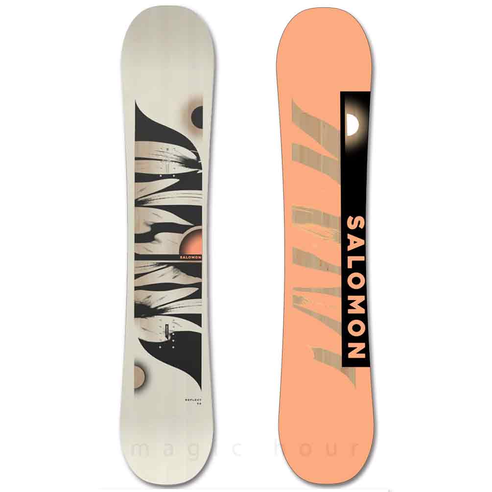 スノーボード 板 レディース 単品 SALOMON サロモン REFLECT スノボー 初心者 ハイブリッド キャンバー ボード Wロッカー ソフトフレックス おしゃれ グリーン TR-SLMSB-24RFLCT-W-135 SALOMON(サロモン) 4