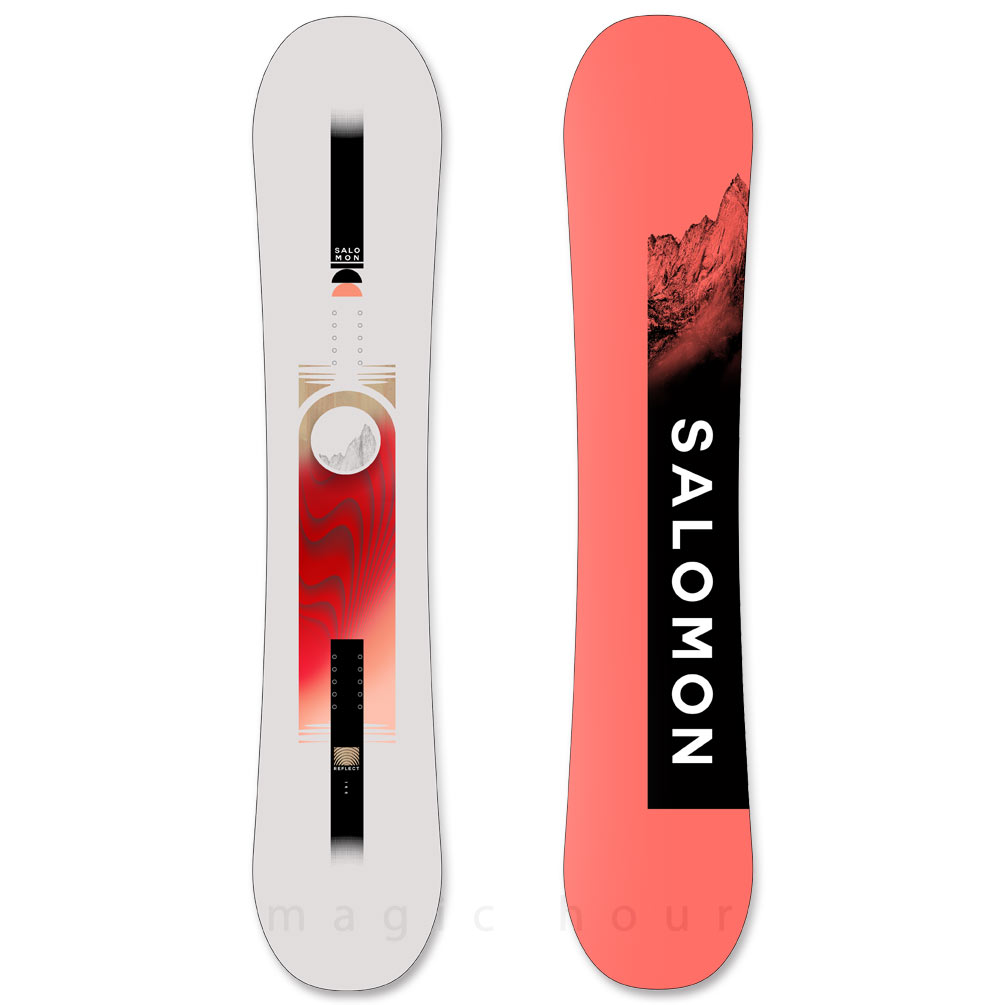 スノーボード 板 レディース 単品 サロモン リフレクト SALOMON REFLECT スノボー 初心者 ハイブリッド キャンバー ボード ソフトフレックス おしゃれ ホワイト TR-SLMSB-26RFLCT-W-135 SALOMON(サロモン) 4
