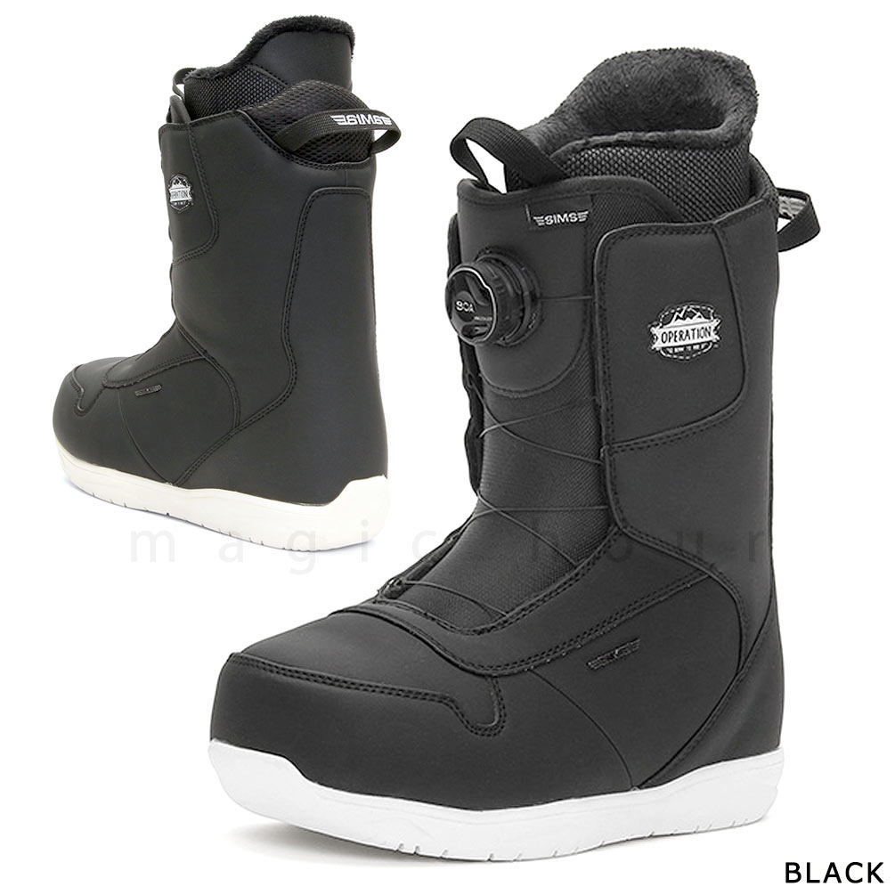 スノーボード ブーツ ダイアル式 BOA ボア メンズ レディース SIMS シムス OPERATION ダイヤル 25-26 ソフトフレックス 大きいサイズ 23cm - 30cm お洒落 TR-SMSBOT-26OPRATN-BLACK-23 SIMS(シムス) 4