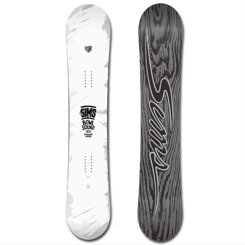 スノーボード 板 メンズ レディース 単品 SIMS シムス BOWL SQUAD WHITE 2020 スノボー 初心者 ハイブリッド キャンバー ボード Wロッカー ブランド ホワイト TR-SMSSB-20BOWLWHT-139 SIMS(シムス) 4