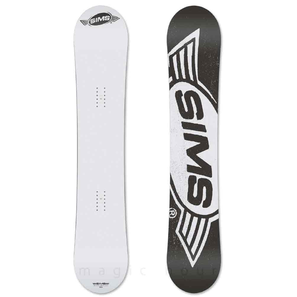 スノーボード 板 メンズ レディース 単品 SIMS シムス BOWL SQUAD WHITE 2022 スノボー 初心者 ハイブリッド キャンバー ボード Wロッカー ブランド ホワイト 白 TR-SMSSB-22BOWLWHT-139 SIMS(シムス) 4