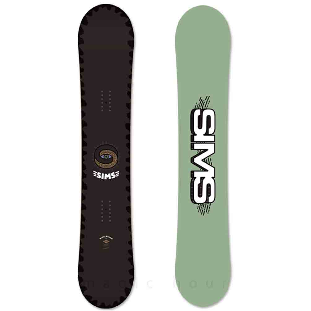 スノーボード 板 メンズ レディース 単品 SIMS シムス BOWL SQUAD BLACK 2023 スノボー 初心者 ハイブリッド キャンバー ボード Wロッカー ブランド ブラック 黒 TR-SMSSB-23BOWLBLK-139 SIMS(シムス) 4