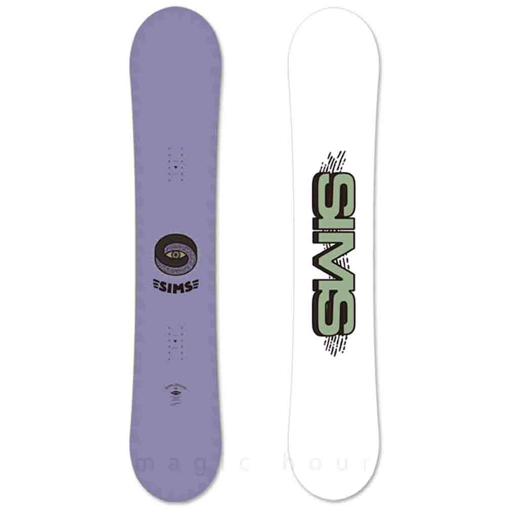 スノーボード 板 メンズ レディース 単品 SIMS シムス BOWL SQUAD BLACK 2023 スノボー 初心者 ハイブリッド キャンバー ボード Wロッカー ブランド パープル 紫 TR-SMSSB-23BOWLPPL-139 SIMS(シムス) 4