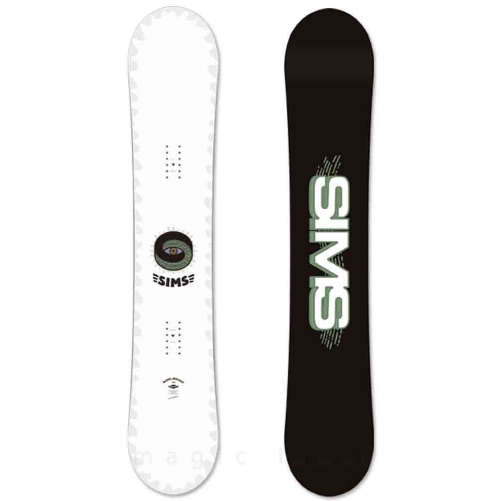 スノーボード 板 メンズ レディース 単品 SIMS シムス BOWL SQUAD BLACK 2023 スノボー 初心者 ハイブリッド キャンバー ボード Wロッカー ブランド ホワイト TR-SMSSB-23BOWLWHT-139 SIMS(シムス) 4