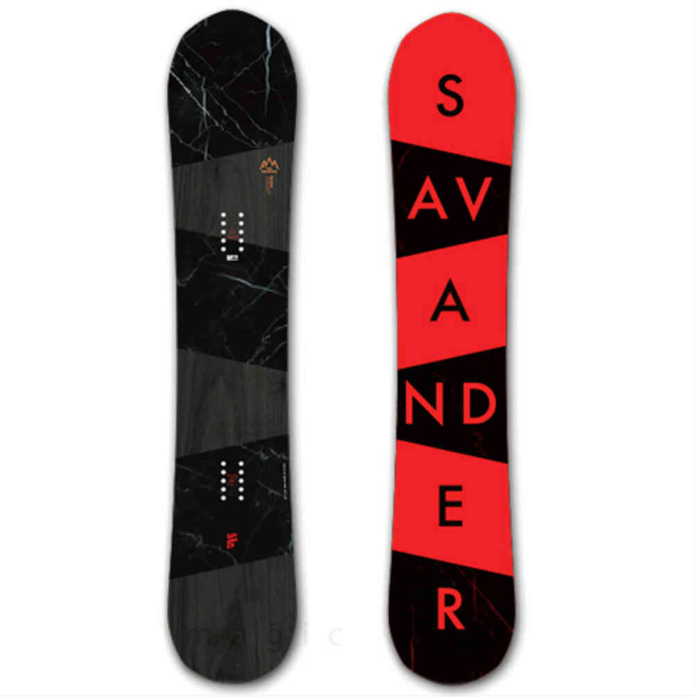スノーボード 板 メンズ 2点 セット SAVANDER サバンダー FM 2nd FACE 2021 スノボー 初心者 キャンバー ボード お洒落 ブランド ブラック 赤 レッド TR-SVSB-21FM2M-ST2-151 SAVANDER(サバンダー) 1