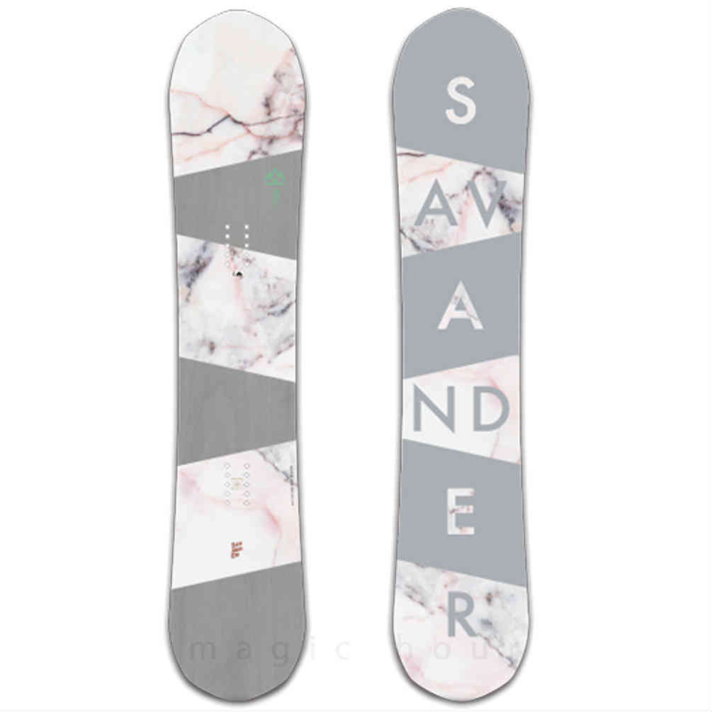 スノーボード 板 レディース 単品 SAVANDER サバンダー FM 2nd FACE 2021モデル スノボー 初心者 キャンバー ボード お洒落 ブランド ピンク ブラック TR-SVSB-21FM2ND-W-139 SAVANDER(サバンダー) 4