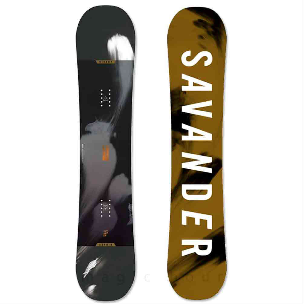 スノーボード 板 メンズ 単品 SAVANDER サバンダー BINARY 2nd FACE 2022モデル スノボー 初心者 ハイブリッド キャンバー ボード お洒落 ブランド 茶 ブラック TR-SVSB-22BNRY2NDM-148 SAVANDER(サバンダー) 4