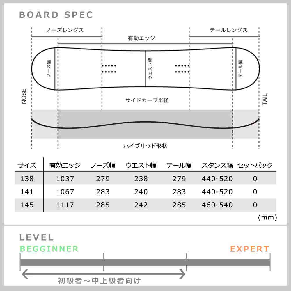 スノーボード 板 レディース 単品 SAVANDER サバンダー BINARY 2nd FACE 2022モデル スノボー 初心者 ハイブリッド キャンバー ボード お洒落 ブランド 白 TR-SVSB-22BNRY2NDW-138 SAVANDER(サバンダー) 3