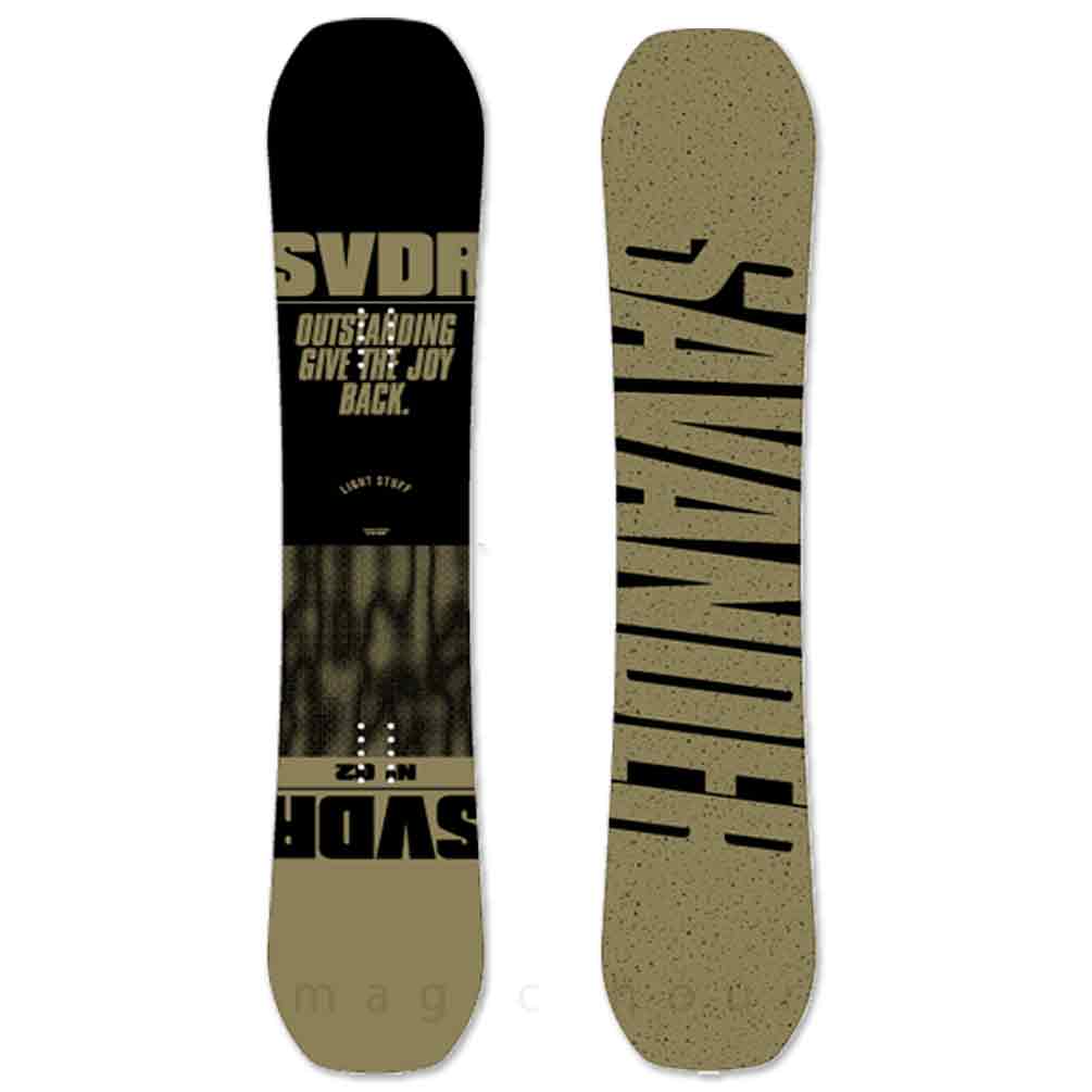 スノーボード 板 メンズ 2点 セット SAVANDER サバンダー LIGHT STUFF 2nd FACE 2023 スノボー 初心者 ダブル キャンバー ボード お洒落 ブランド ダブキャン 黒 TR-SVSB-23LTS2-ST2-149 SAVANDER(サバンダー) 1