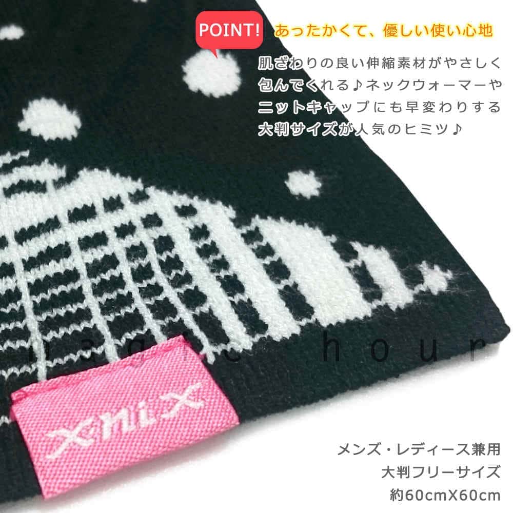 フェイスマスク スキー スノーボード ネックウォーマー メンズ レディース X-niX エクスニクス 防寒 おしゃれ マルチバンダナ バイク 釣り サバゲー 花粉症 登山 XN188NW54-BLACK X-niX(エクスニクス) 2