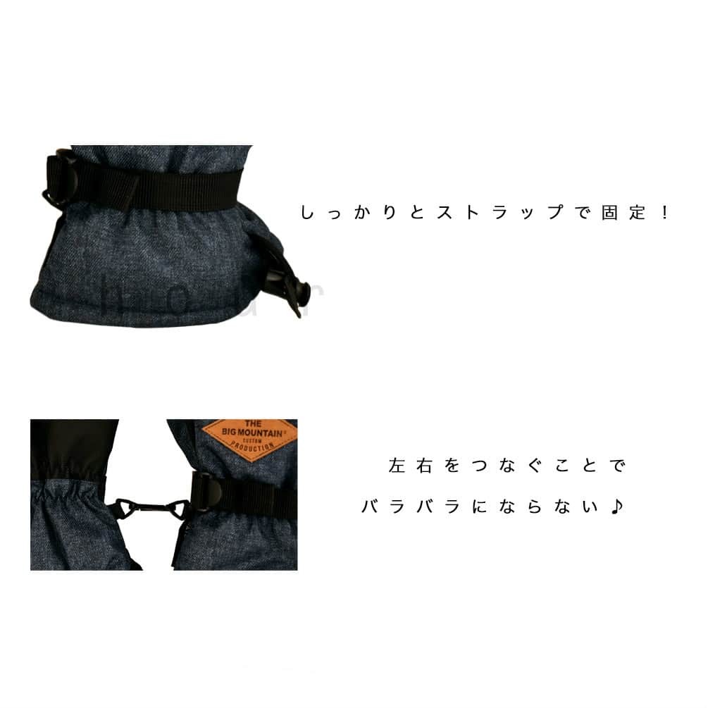 スキー スノーボード グローブ メンズ スノボ 防水 スノーグローブ 防水インナー内蔵 手袋 オールラウンド ロゴ 黒 ブラック 紺 ネイビー 5本指 YK-10-BLACK-L  3